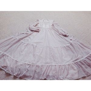 Gunne sax pink poppy prairie dress sz7